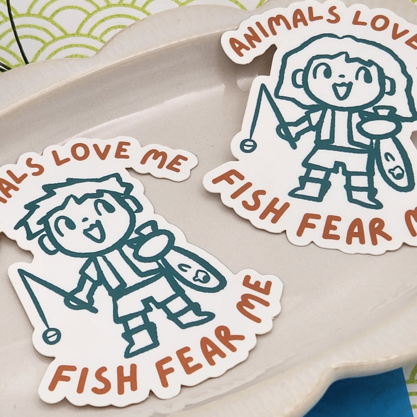 Fish Fear Me Stickers