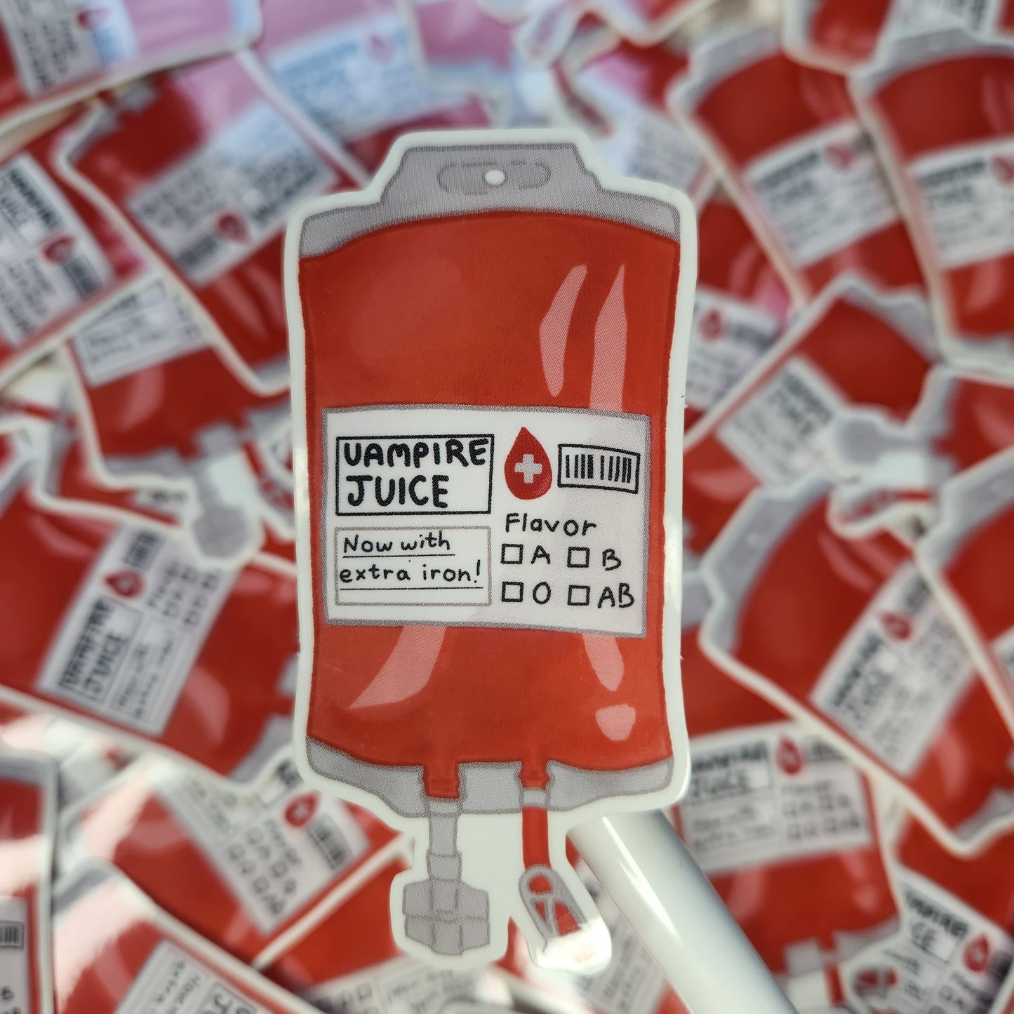 Vampire Juice Semi-Transparent Sticker
