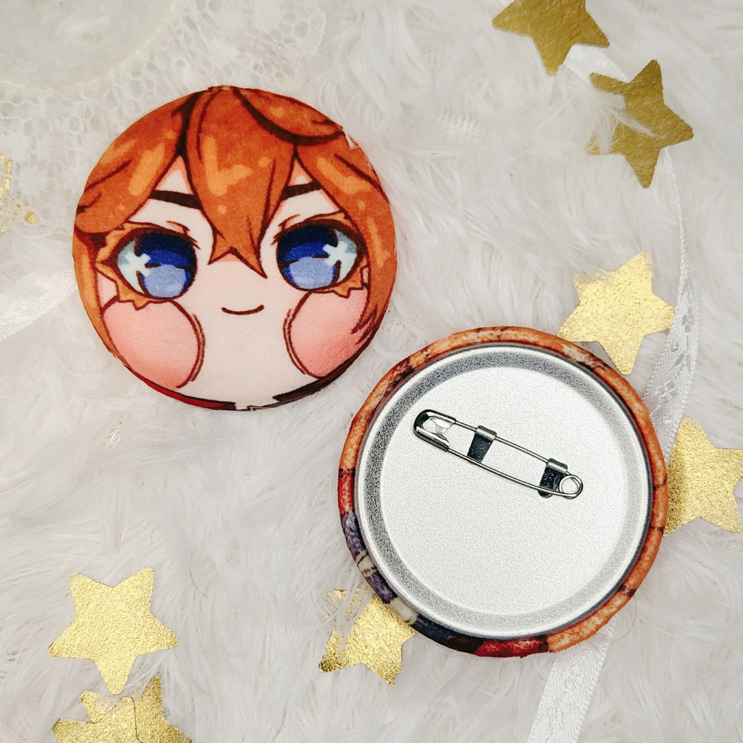 Genshin Impact Plush Buttons