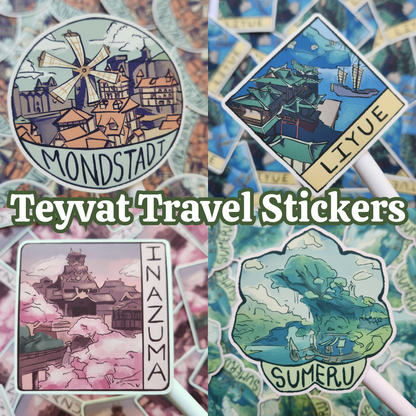 Teyvat Travel Stickers