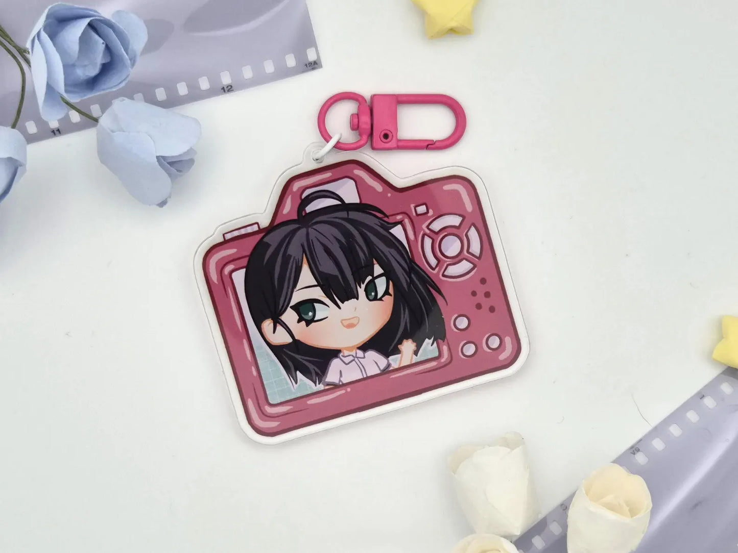 Link Click Acrylic Camera Keychains