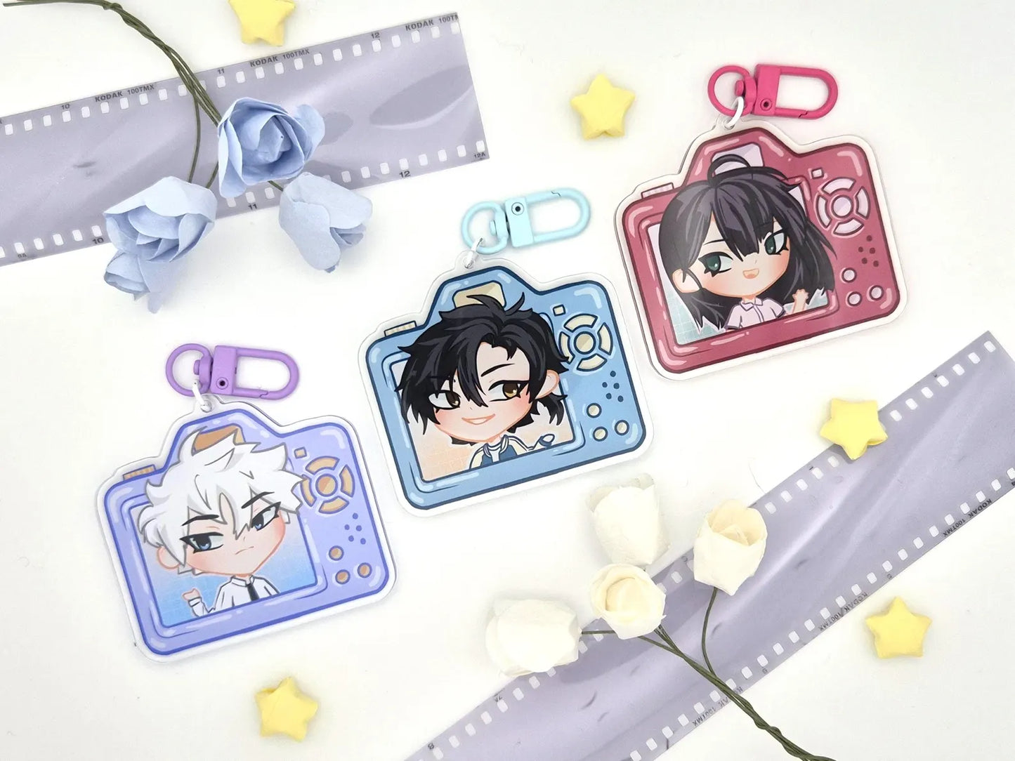 Link Click Acrylic Camera Keychains