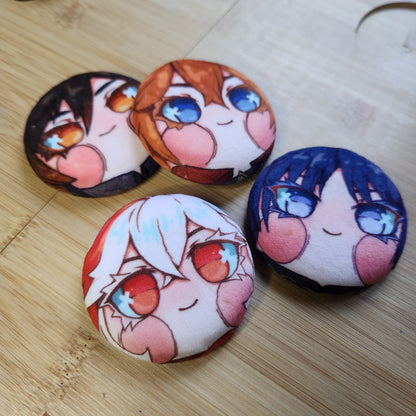 Genshin Impact Plush Buttons